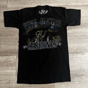 Black Viva Mexico Graphic T-Shirt